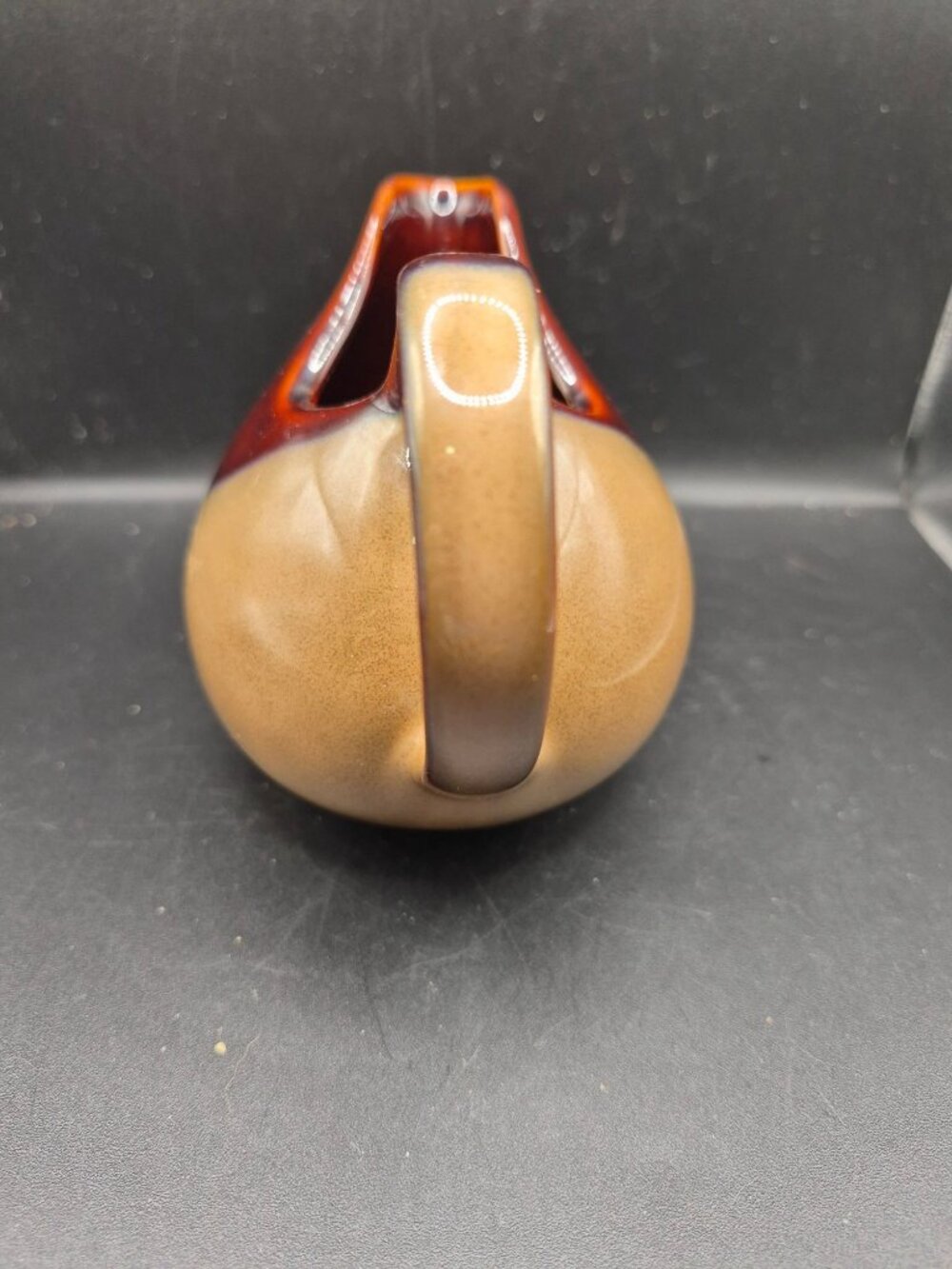 Sango Nova Brown Ceramic Creamer Pitcher Rounded Design Vintage Kitchenware - Picture 4 of 7